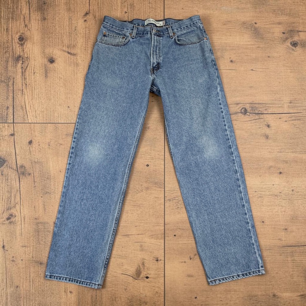 Levi's 550 Relaxed Fit Jeans Men 34x32 (Act 34x31) Blue Light Wash Straight Leg
